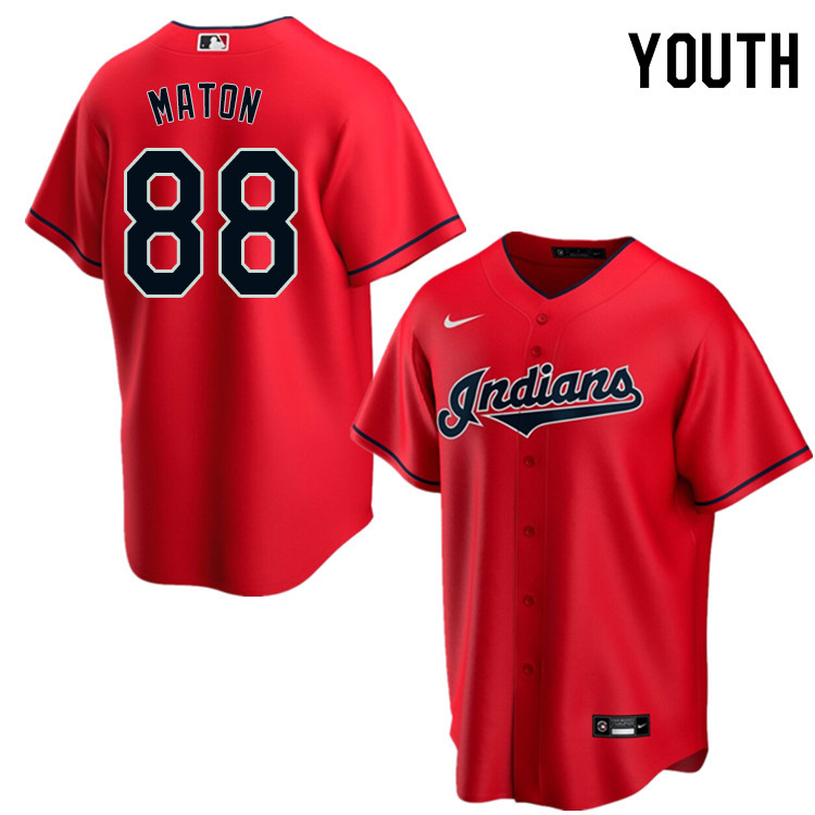Nike Youth #88 Phil Maton Cleveland Indians Baseball Jerseys Sale-Red